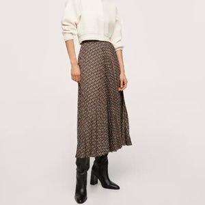 Mango logo MIDI Skirt